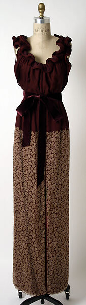 Evening ensemble, James Galanos (American, Philadelphia, Pennsylvania, 1924–2016 West Hollywood, California), silk, American