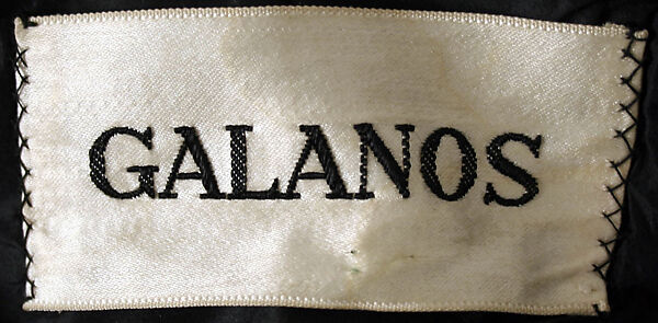 Evening coat, James Galanos (American, Philadelphia, Pennsylvania, 1924–2016 West Hollywood, California), silk, plastic, glass, American