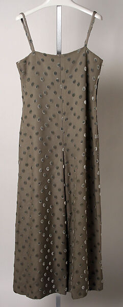 Evening ensemble, James Galanos (American, Philadelphia, Pennsylvania, 1924–2016 West Hollywood, California), silk, glass, plastic, American