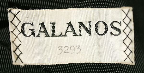 Hat, James Galanos (American, Philadelphia, Pennsylvania, 1924–2016 West Hollywood, California), wool, American