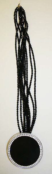 Necklace, Tess Sholom, plastic (acrylic), glass, American 