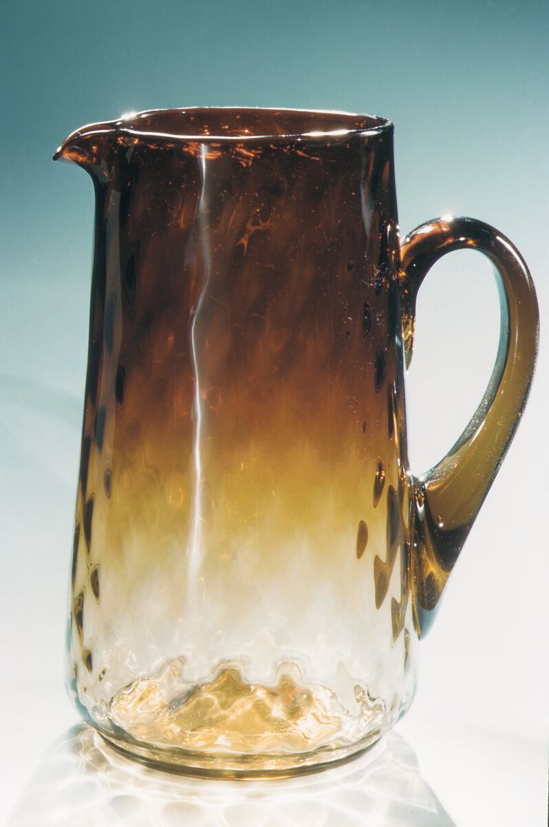 Water Pitcher, Mount Washington Glass Company (American, New Bedford, Massachusetts, 1837–1958), Blown glass, American 