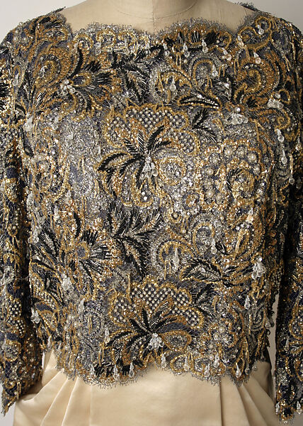 Evening dress, James Galanos (American, Philadelphia, Pennsylvania, 1924–2016 West Hollywood, California), silk, beading, American