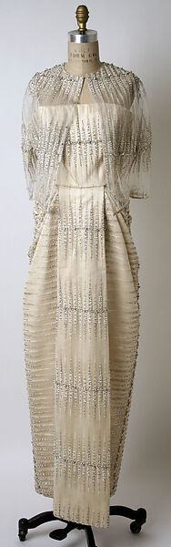 Evening dress, James Galanos (American, Philadelphia, Pennsylvania, 1924–2016 West Hollywood, California), nylon, silk, American 