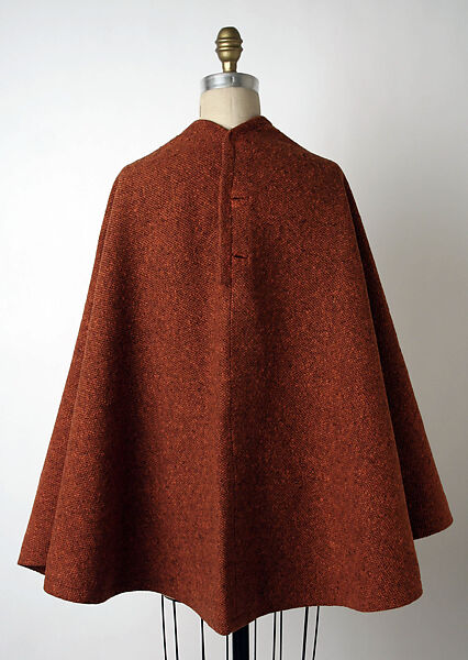 Cape, Claire McCardell (American, 1905–1958), wool, American