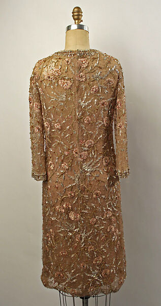 Evening dress, Mollie Parnis (American, 1902–1992), silk, American