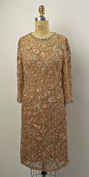 Evening dress, Mollie Parnis (American, 1902–1992), silk, American 