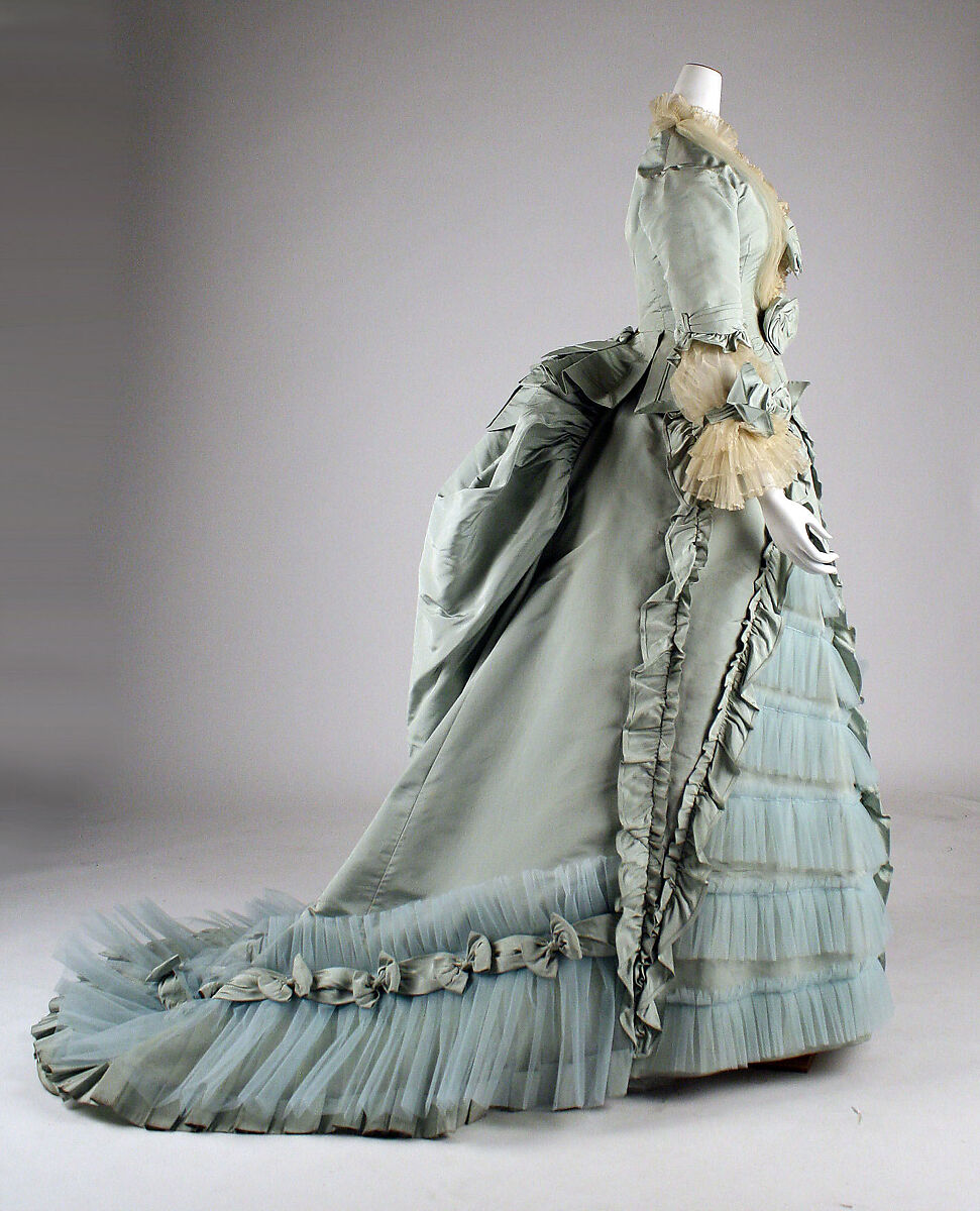 Dinner dress, A. Corbay (French), silk, French