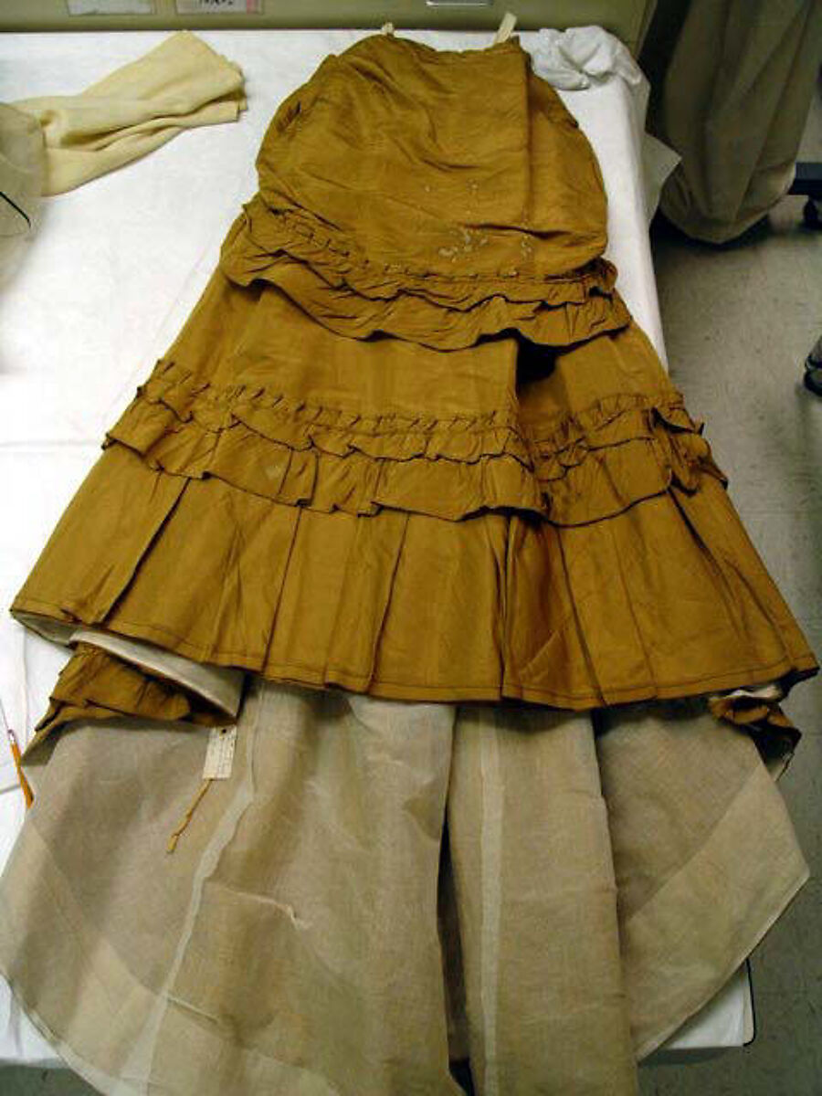 Dress, silk, American