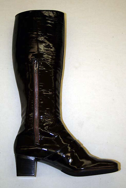 Boots, René Mancini (French, founded 1936), leather, plastic (polyurethane), French 