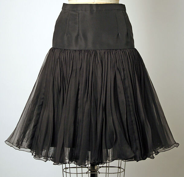 Ensemble, House of Chanel (French, founded 1910), a) silk; b) silk, synthetic, French