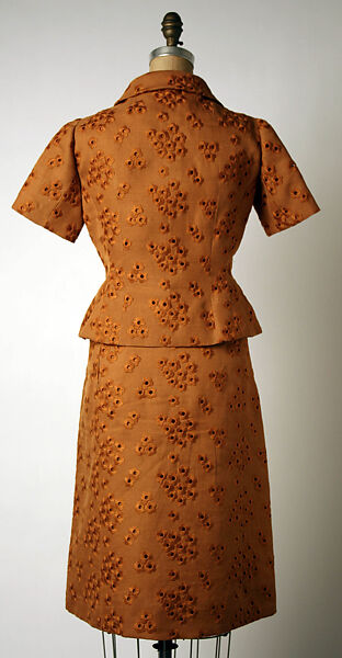 Ensemble, House of Givenchy (French, founded 1952), silk, cotton, leather, French