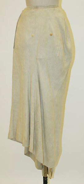 Riding skirt, linen, American or European