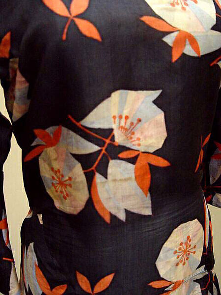 Afternoon dress, Wiener Werkstätte, silk, Austrian