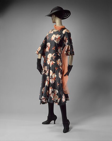 Afternoon dress, Wiener Werkstätte, silk, Austrian 