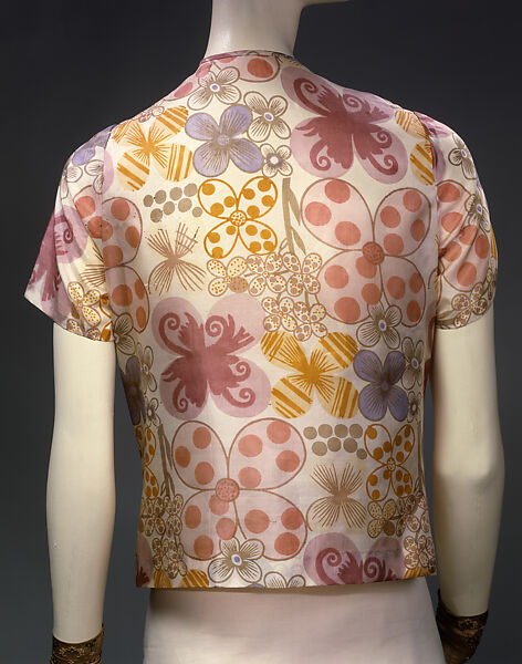 Blouse, Wiener Werkstätte, silk, Austrian 