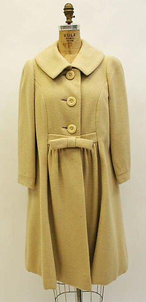 Coat, Mainbocher (French and American, founded 1930), wool, American 