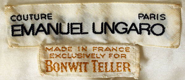 Dress, Emanuel Ungaro (French, 1933–2019), nylon (probably), French