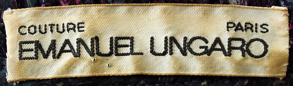 Ensemble, Emanuel Ungaro (French, 1933–2019), silk, glass, French