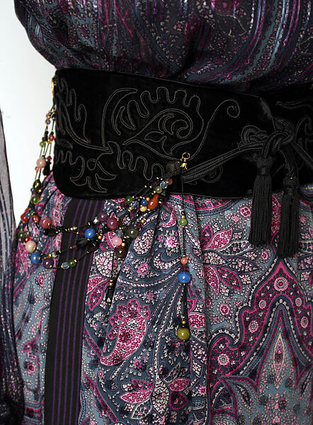 Ensemble, Emanuel Ungaro (French, 1933–2019), silk, glass, French