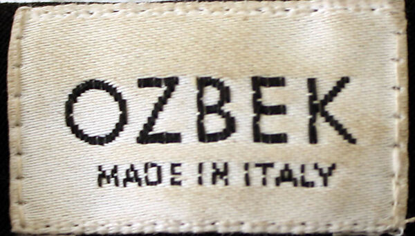 Dress, Rifat Ozbek (British, born Turkey, 1953), acetate/rayon, tin, British