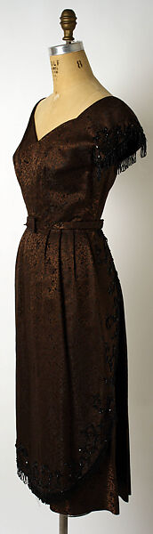 Cocktail dress, Adele Simpson (American, New York 1904–1995 Greenwich, Connecticut), rayon, American