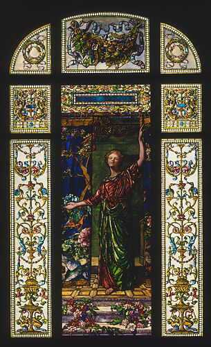 Welcome: Stained Glass Window from the Mrs. George T. Bliss House, New York
