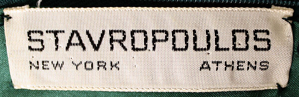 Dress, George Peter Stavropoulos (American, born Greece, 1920–1990), wool, American