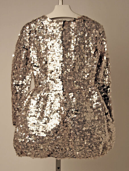 Evening jumpsuit, House of Givenchy (French, founded 1952), cotton, plastic, glass, silk, French