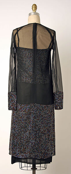 Evening dress, House of Givenchy (French, founded 1952), silk, plastic, French
