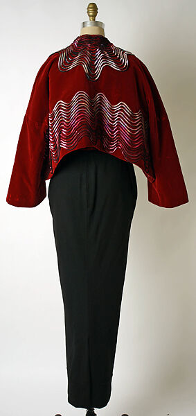 Evening ensemble, Schiaparelli (French, founded 1927), silk, French