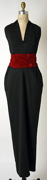 Evening ensemble, Schiaparelli (French, founded 1927), silk, French