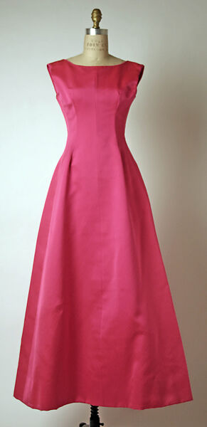 Evening ensemble, (a, b) House of Givenchy (French, founded 1952), silk, fur, French