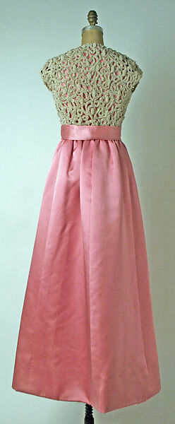 Evening ensemble, House of Givenchy (French, founded 1952), silk, pearl beading, French