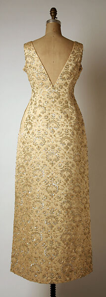 Evening dress, House of Givenchy (French, founded 1952), silk, rhinestones, French