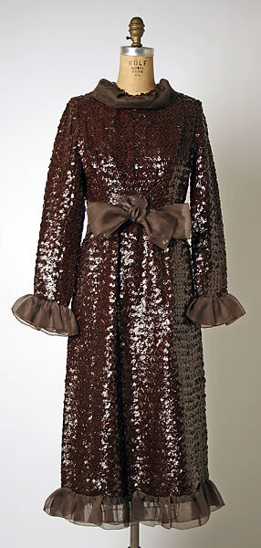 Evening dress, House of Givenchy (French, founded 1952), silk, cotton, plastic, French 