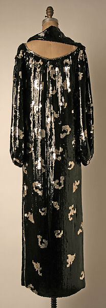 Evening ensemble, House of Givenchy (French, founded 1952), silk (probably), plastic, sequins, French