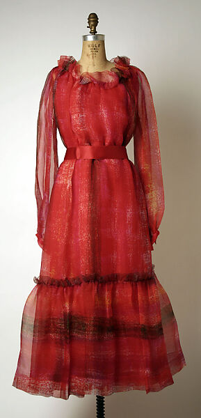 Evening dress, House of Givenchy (French, founded 1952), silk, French 