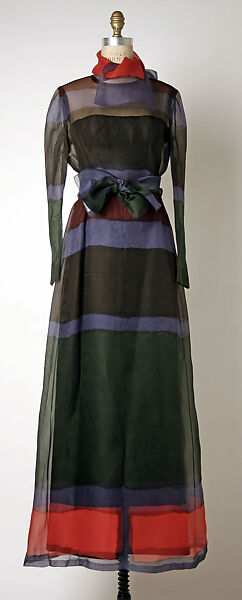 Evening ensemble, House of Givenchy (French, founded 1952), silk, French 