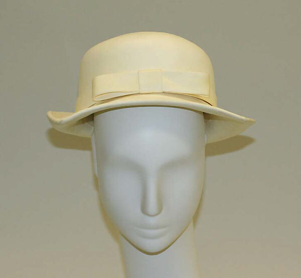 Hat, House of Givenchy (French, founded 1952), leather, French 