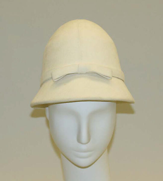 Hat, House of Givenchy (French, founded 1952), leather, French 