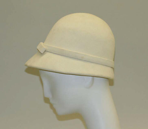 Hat, House of Givenchy (French, founded 1952), leather, French