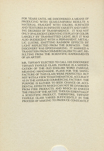 Memorials in glass and stone, Tiffany Studios (1902–32)