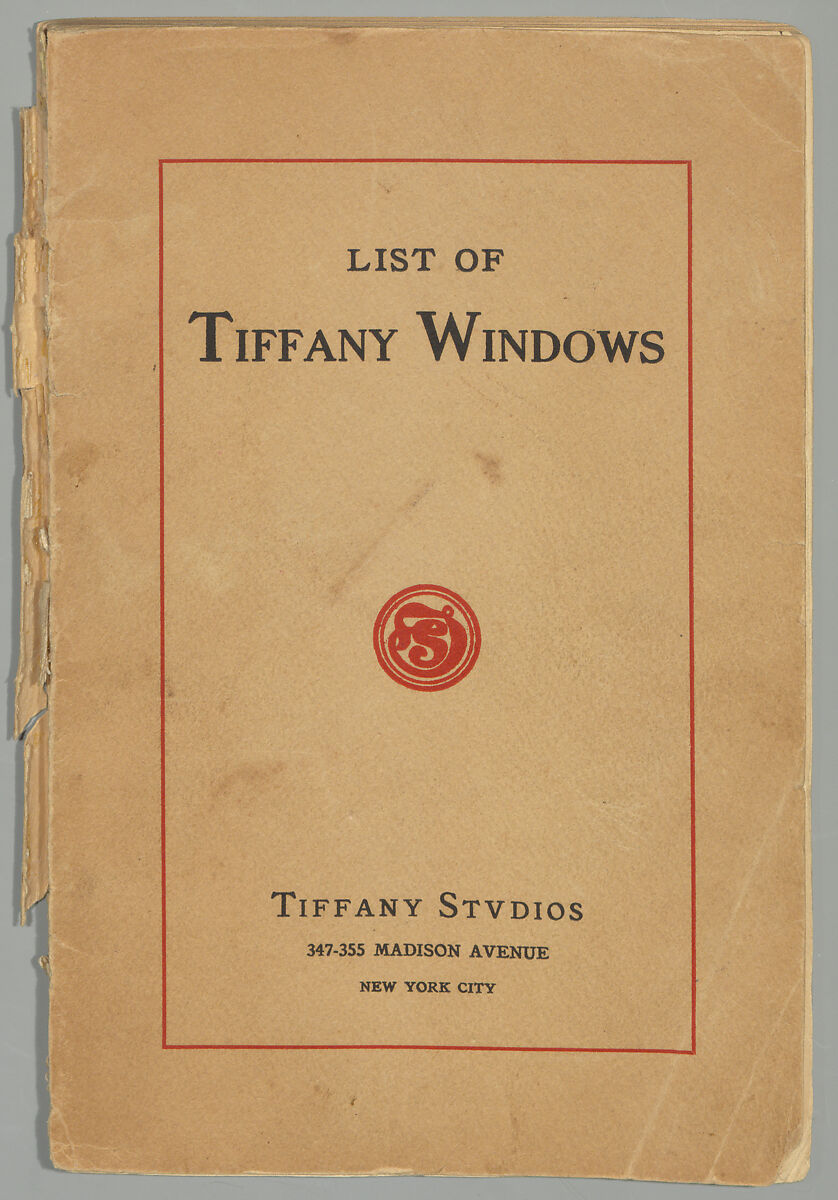A partial list of windows, Tiffany Studios (1902–32)