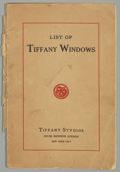 A partial list of windows, Tiffany Studios (1902–32)