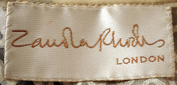 Evening dress, Zandra Rhodes (British, founded 1969), silk, cotton, polyester, British