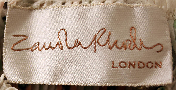 Evening ensemble, Zandra Rhodes (British, founded 1969), polyester, nylon, British