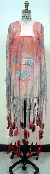 Blouse, Zandra Rhodes (British, founded 1969), silk, feathers, British