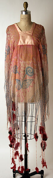 Blouse, Zandra Rhodes (British, founded 1969), silk, feathers, British 