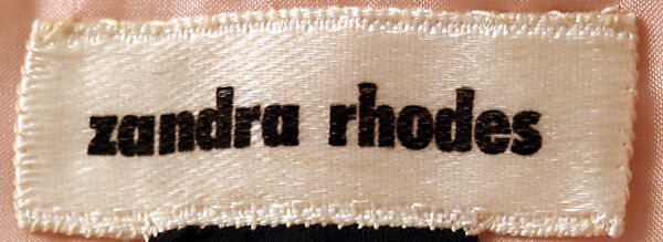 Blouse, Zandra Rhodes (British, founded 1969), silk, feathers, British